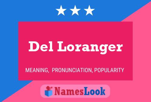 Del Loranger 名字海报