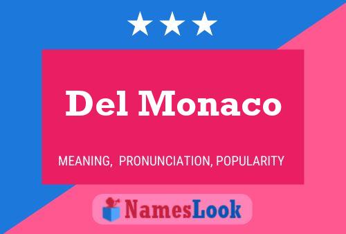 Del Monaco 名字海报