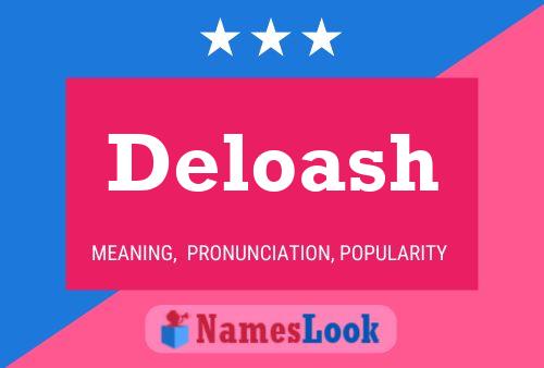 Deloash 名字海报