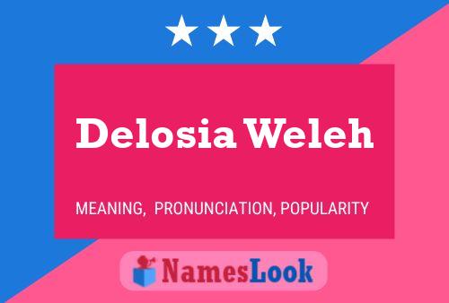 Delosia Weleh 名字海报