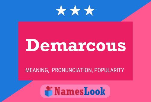 Demarcous 名字海报