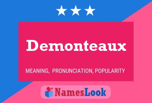 Demonteaux 名字海报