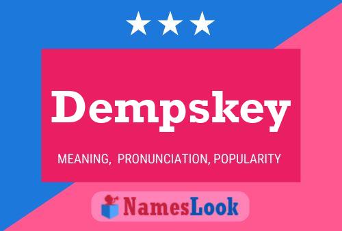 Dempskey 名字海报