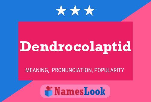 Dendrocolaptid 名字海报