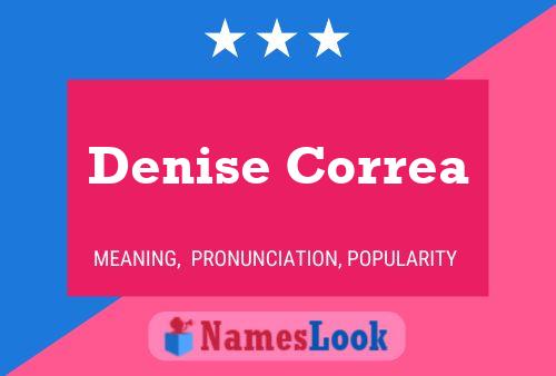 Denise Correa 名字海报