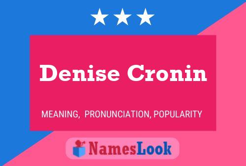 Denise Cronin 名字海报