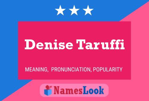 Denise Taruffi 名字海报