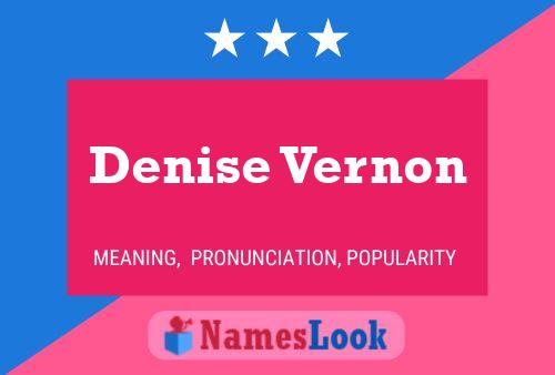 Denise Vernon 名字海报