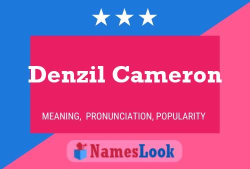 Denzil Cameron 名字海报