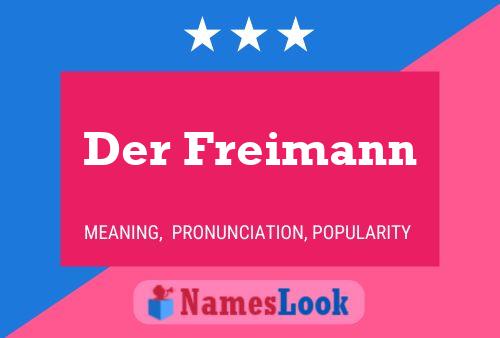 Der Freimann 名字海报