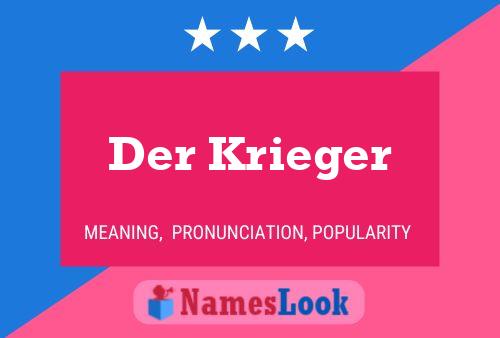 Der Krieger 名字海报