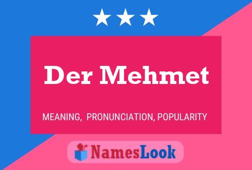 Der Mehmet 名字海报