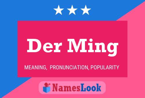 Der Ming 名字海报