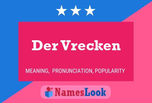 Der Vrecken 名字海报