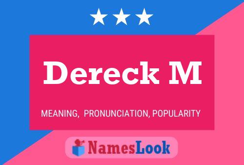 Dereck M 名字海报