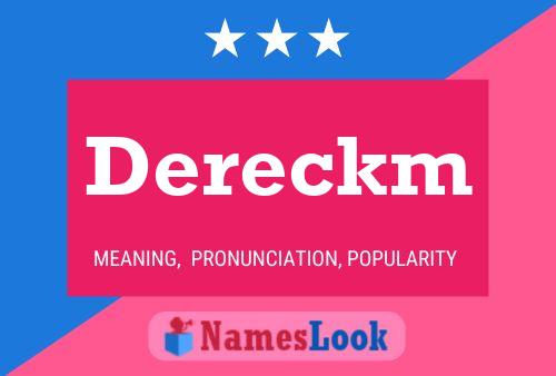 Dereckm 名字海报