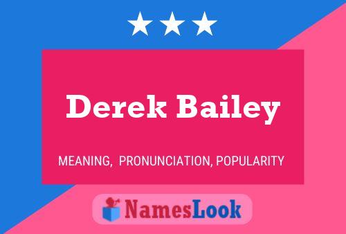 Derek Bailey 名字海报