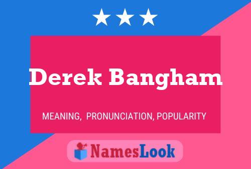 Derek Bangham 名字海报