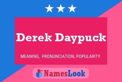 Derek Daypuck 名字海报