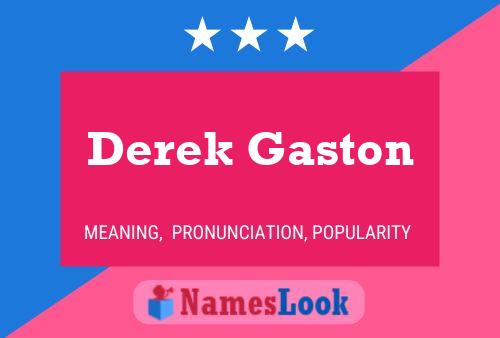 Derek Gaston 名字海报