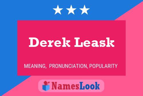 Derek Leask 名字海报