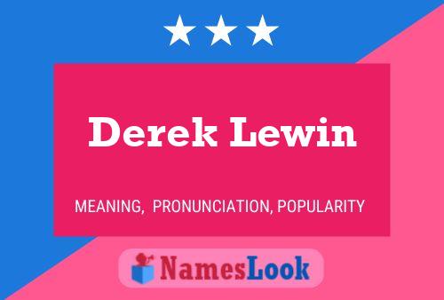 Derek Lewin 名字海报