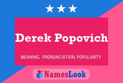 Derek Popovich 名字海报