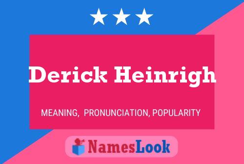 Derick Heinrigh 名字海报