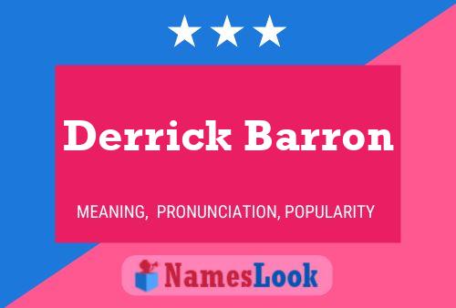 Derrick Barron 名字海报