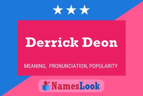 Derrick Deon 名字海报