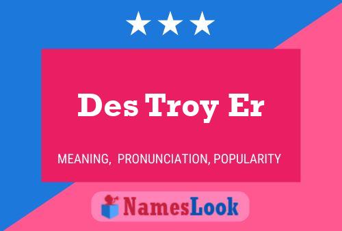 Des Troy Er 名字海报