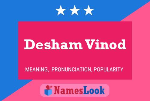 Desham Vinod 名字海报