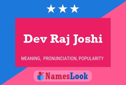 Dev Raj Joshi 名字海报