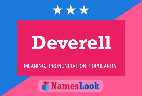 Deverell 名字海报