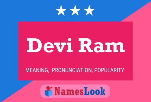 Devi Ram 名字海报