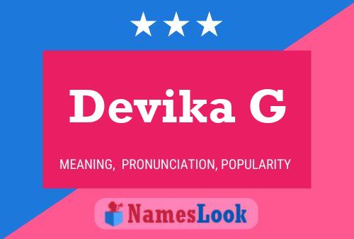 Devika G 名字海报