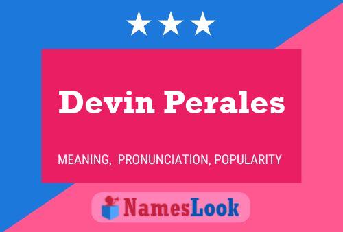 Devin Perales 名字海报