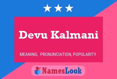 Devu Kalmani 名字海报