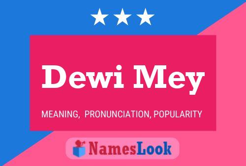 Dewi Mey 名字海报