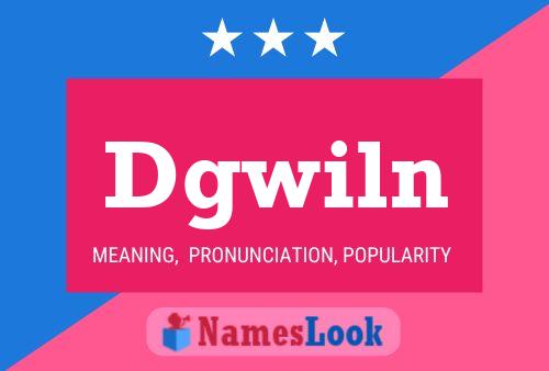 Dgwiln 名字海报