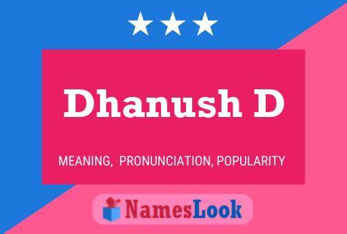 Dhanush D 名字海报