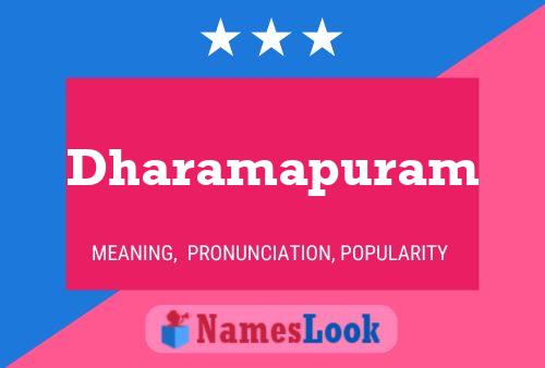 Dharamapuram 名字海报