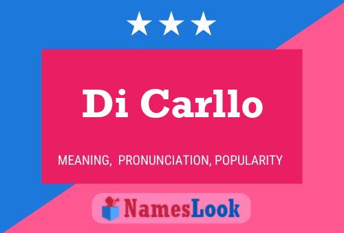 Di Carllo 名字海报