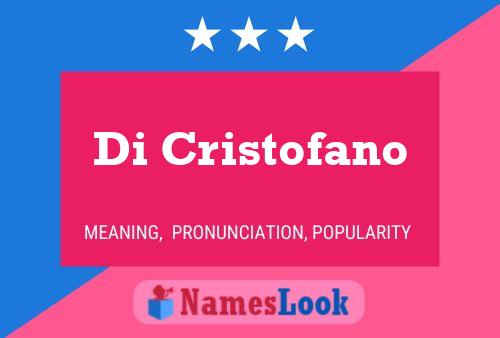 Di Cristofano 名字海报