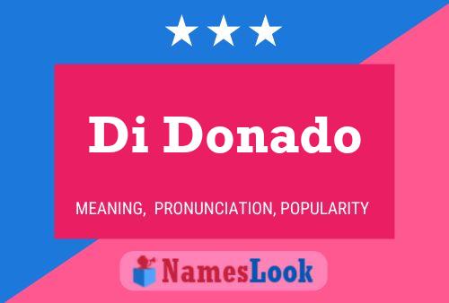 Di Donado 名字海报