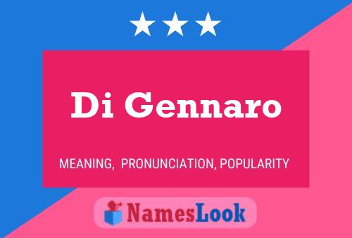 Di Gennaro 名字海报