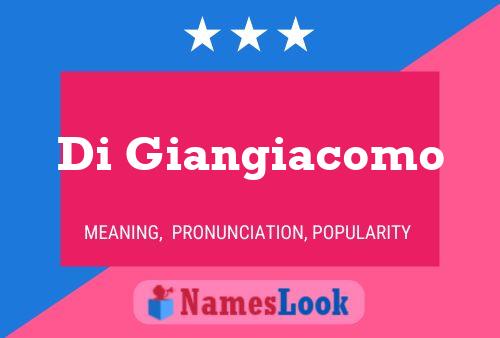 Di Giangiacomo 名字海报