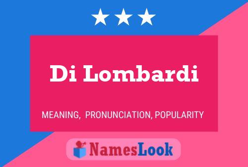 Di Lombardi 名字海报