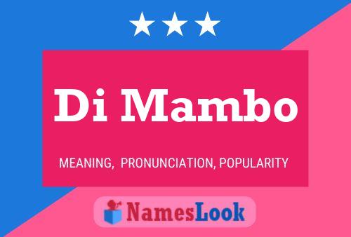 Di Mambo 名字海报