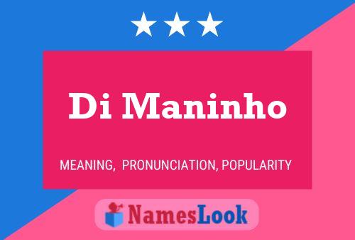 Di Maninho 名字海报